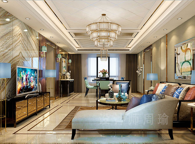 黄日骚在线免费观看世纪江尚三室两厅168平装修设计效果欣赏